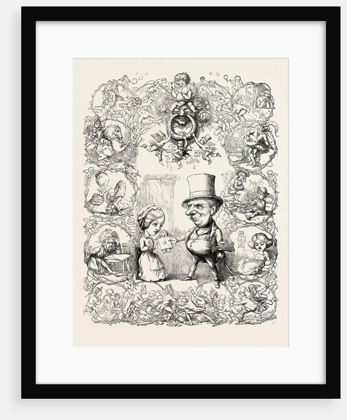 St. Valentine's Day. 1851 Engraving by Anonymous