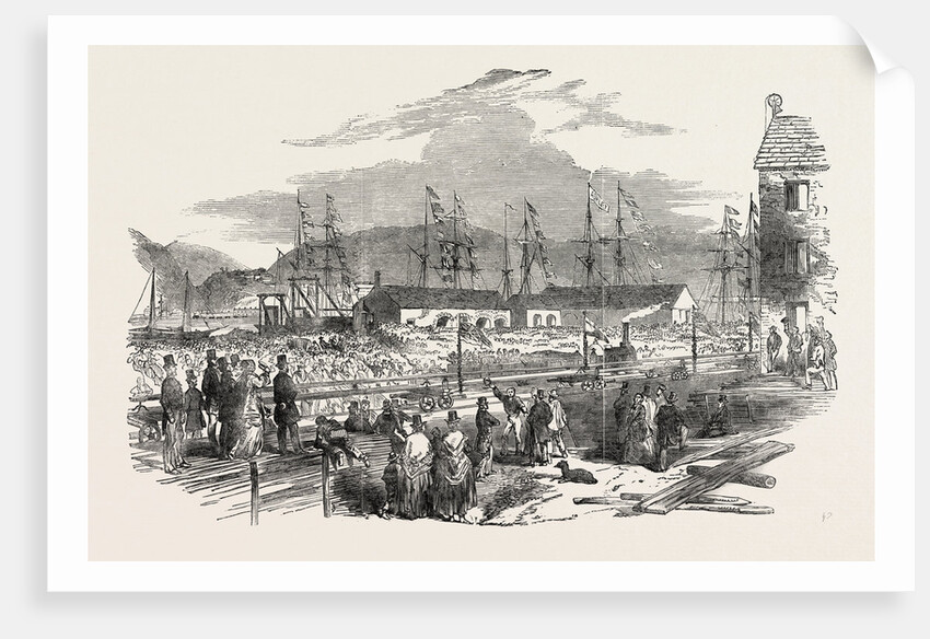 Reception of a Monster Railway Bar, at Port Talbot, Glamorganshire by Anonymous