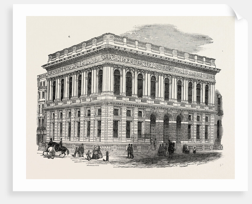 Exterior of the Army and Navy Club House, Pall Mall, London by Anonymous