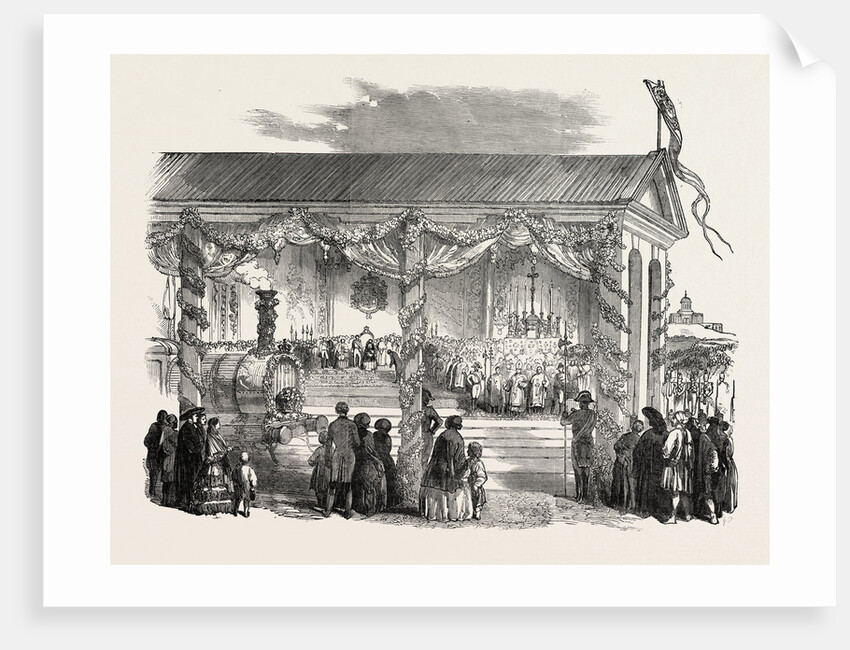 Opening of the Madrid and Aranjuez Railway, Spain by Anonymous