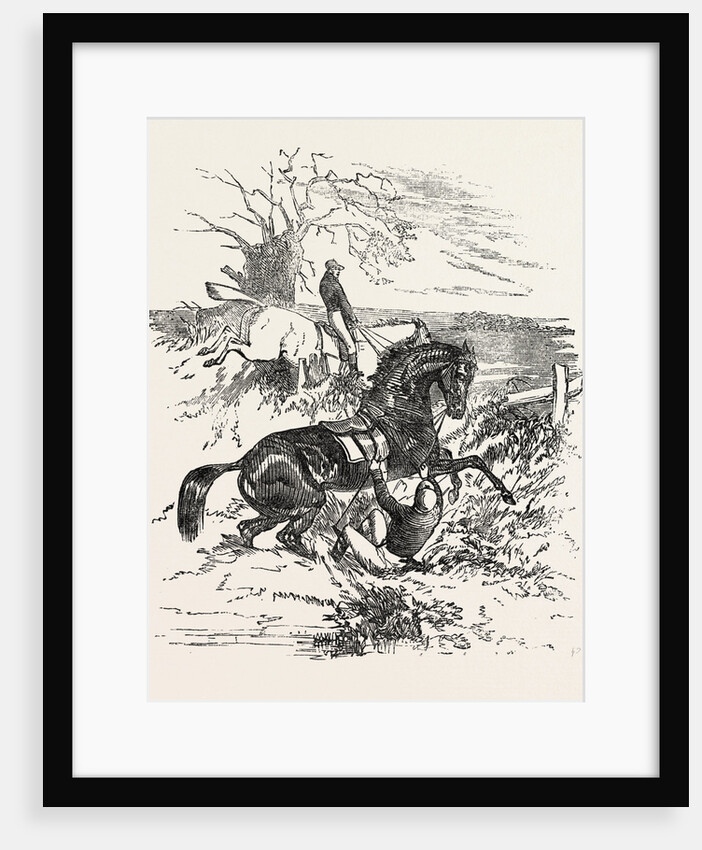 Falling Off a Horse During a Steeple Chase by Anonymous