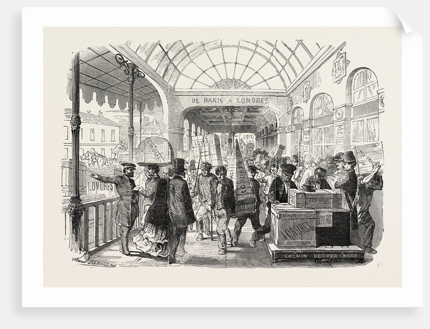 Departure of the French Goods by the Great Northern Railway of France, for the Great Exhibition in London by Anonymous