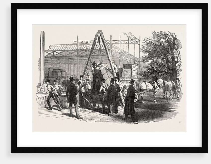 Reception of Goods in the Great Exhibition Building, the Crystal Palace, Hyde Park, London by Anonymous