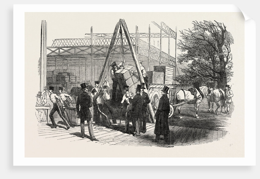 Reception of Goods in the Great Exhibition Building, the Crystal Palace, Hyde Park, London by Anonymous