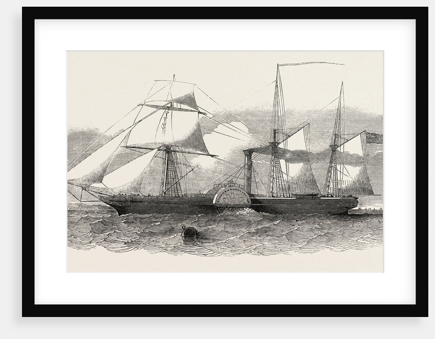 The Steam Ship Iberia, with Cunningham's Patent Topsail by Anonymous