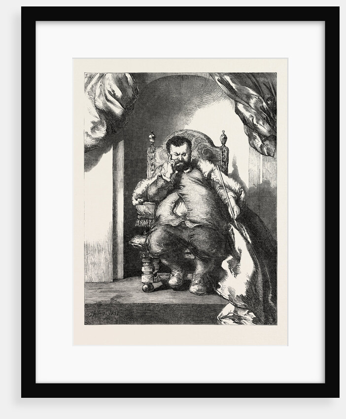 Senor Don Sancho Panza, Governor of Barataria, Exhibition of the British Institution by Anonymous