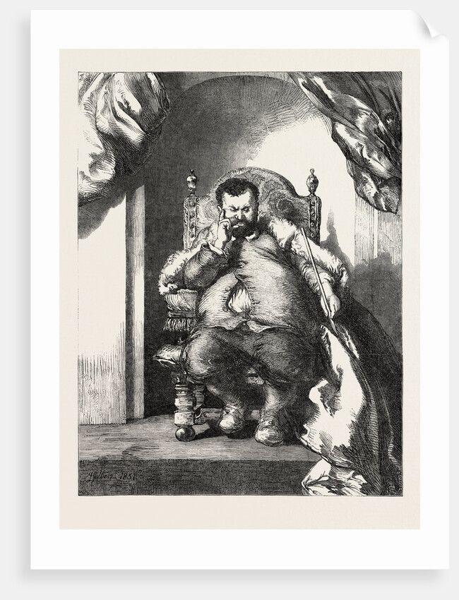 Senor Don Sancho Panza, Governor of Barataria, Exhibition of the British Institution by Anonymous