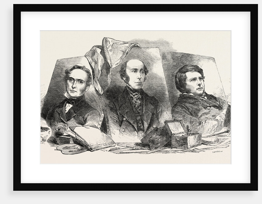 The Newly Elected Royal Academicians: Sir J.W. Gordon, Mr. Redgrave, Mr. Creswick by Anonymous