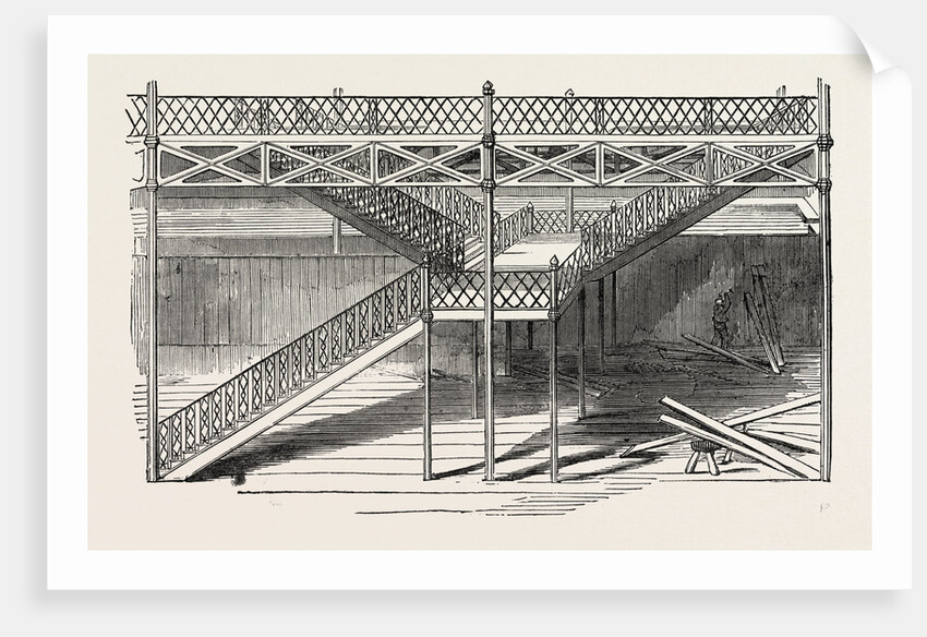 Staircase of the Great Exhibition Building, the Crystal Palace, Hyde Park, London by Anonymous