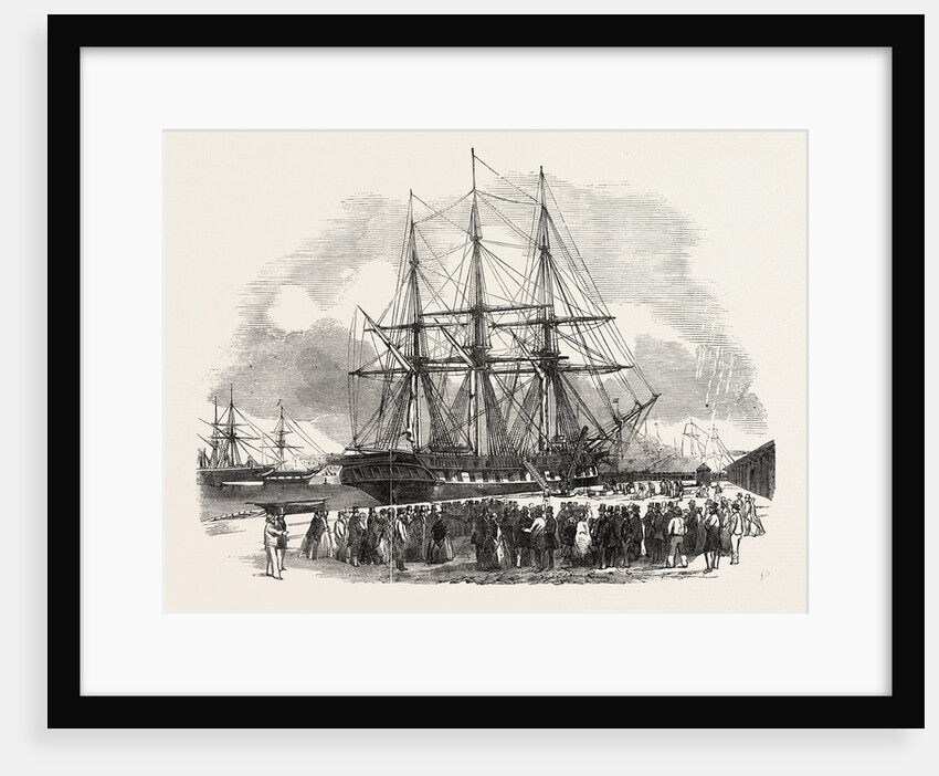The St. Lawrence, in Southampton Dock, Unloading Goods for the Great Exhibition by Anonymous