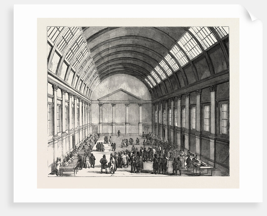 Interior of the New Corn Exchange, Northampton by Anonymous