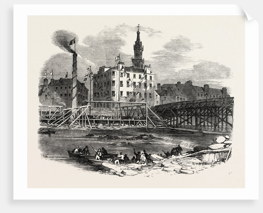 Laying the First Stone of Tile Victoria Bridge, Glasgow by Anonymous