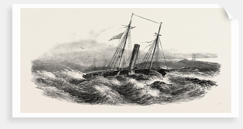 Wreck of the Border Queen Steamer, on the Winga Islet, Denmark by Anonymous