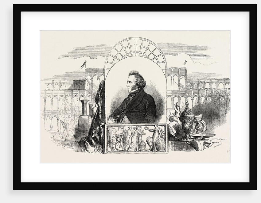 Joseph Paxton, Esq., F.L.S., 1803-1865, English Gardener, Archtect, Member of Parliament. Designer of the Crystal Paplace by Anonymous