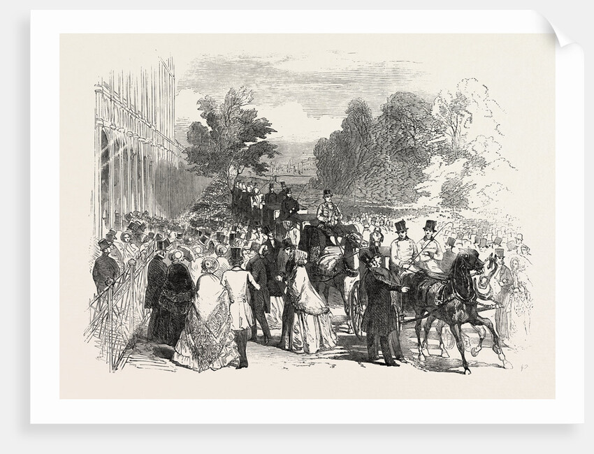 Opening of the Great Exhibition, South Entrance, Crystal Palace, Hyde Park, London by Anonymous