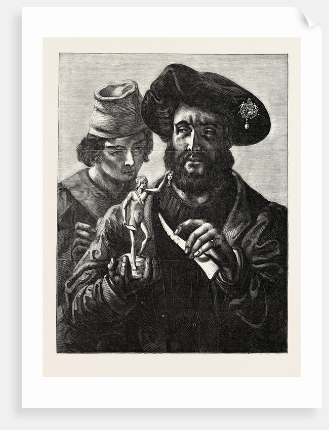 Exhibition of the Royal Academy: Benvenuto Cellini, Giving Instructions to His Assistant, Bernardino Manellini, of Mugello by Anonymous