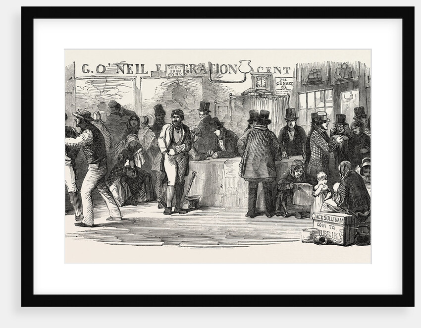 The Emigration Agents' Office, the Passage Money Paid by Anonymous