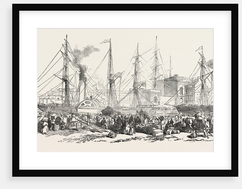 Departure of the Nimrod and Athlone Steamers, with Emigrants on Board, for Liverpool by Anonymous