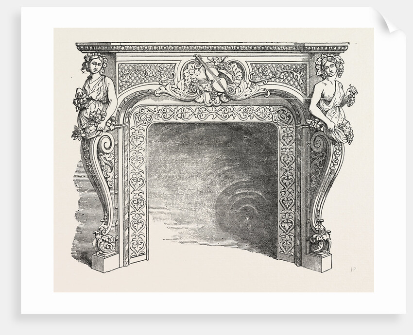 J.P. Vaudre, Chimney Piece of Iron by Anonymous