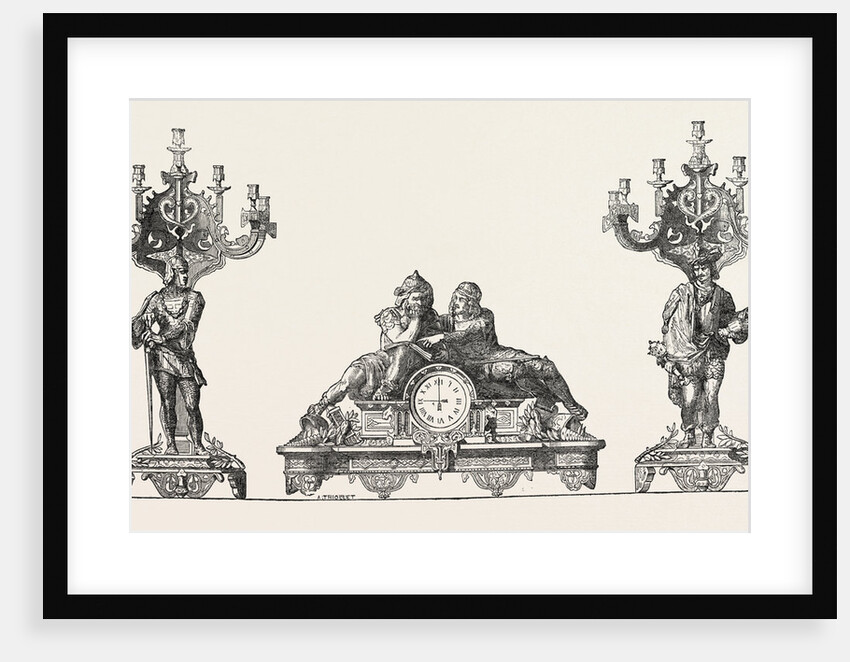 Chimney Ornaments in Bronze by Anonymous