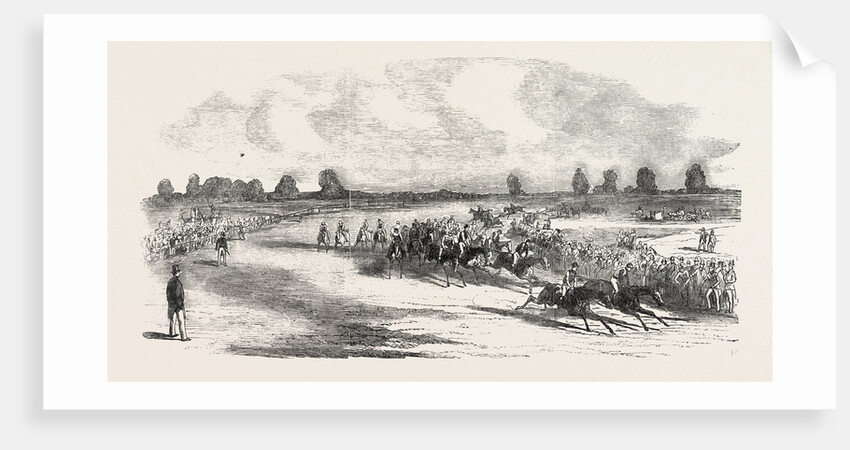 Race Horses Going Round Tattenham Corner by Anonymous