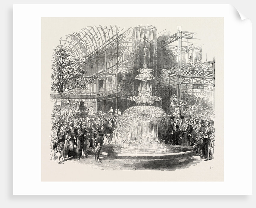The Transept of the Crystal Palace on the 1st of May, the Great Exhibition, London by Anonymous