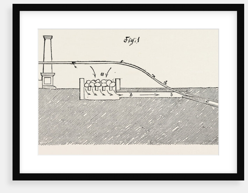 Mr. Gurney's Machinery for the Extinction of the Burning Waste of Clackmannan, Scotland by Anonymous