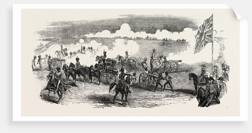 British Royal Horse Artillery, Battery in Action by Anonymous