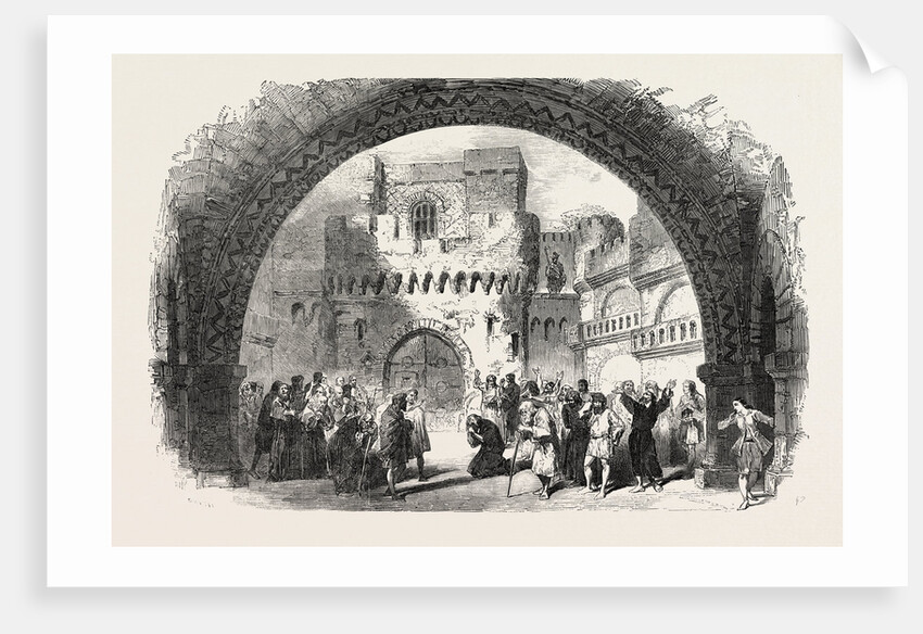 Scene from Beethoven's Fidelio, at Her Majesty's Theatre, the Hymn to Liberty, Haymarket, London by Anonymous
