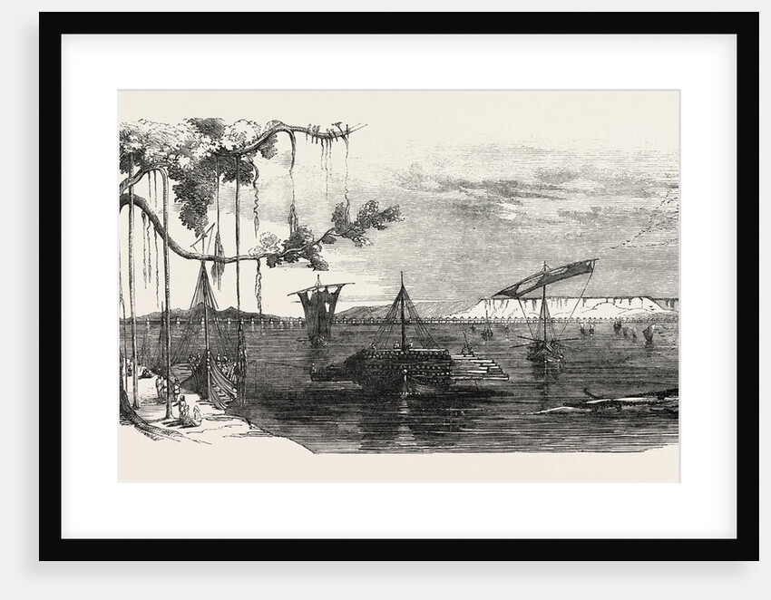 Line of Railway from Calcutta to Delhi: Intended Bridge Oyer the Sone, India by Anonymous