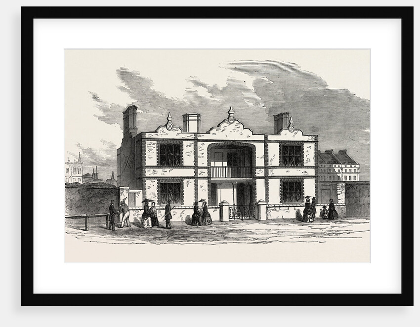 The Great Exhibition, London: Model Houses for the Working Classes: Prince Albert's Model Lodging House; the Contribution of His Royal Highness to the Great Exhibition is a Block of Model Houses by Anonymous