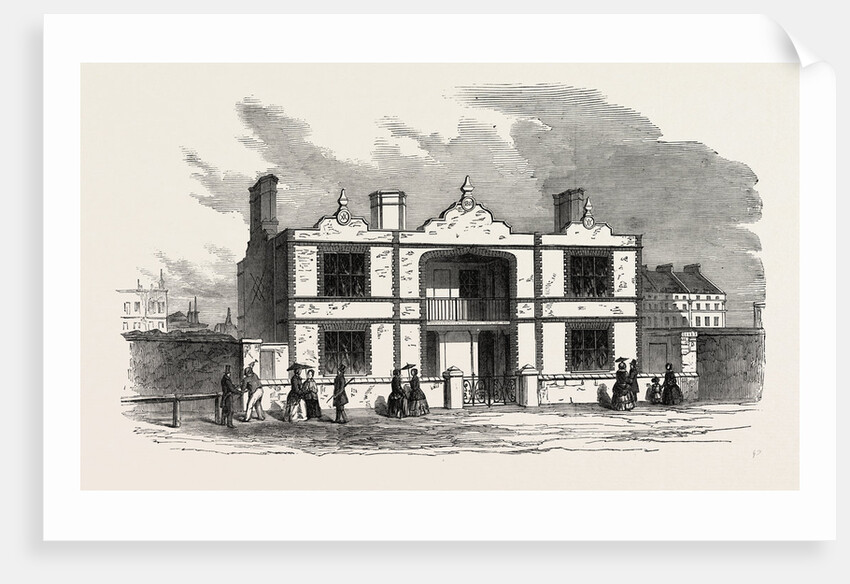 The Great Exhibition, London: Model Houses for the Working Classes: Prince Albert's Model Lodging House; the Contribution of His Royal Highness to the Great Exhibition is a Block of Model Houses by Anonymous