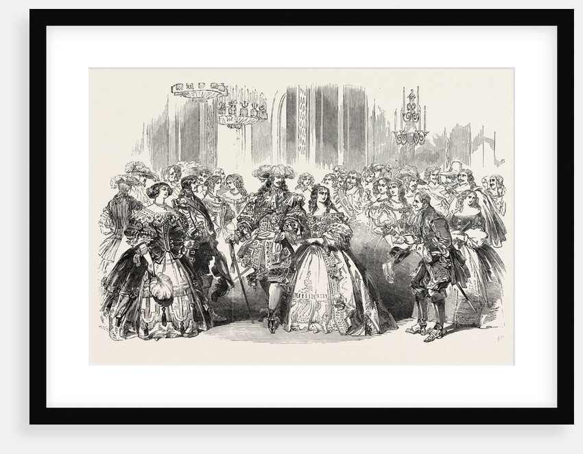 Her Majesty Queen Victoria's Costume Ball at Buckingham Palace, London: The Countess of Granville, His Royal Highness Prince Albert, Queen Victoria, the Duke of Wellington, the Duchess of Roxburghe by Anonymous