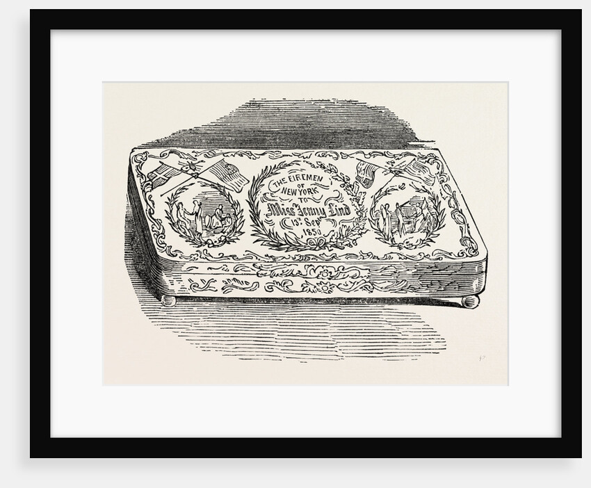 Gold Box Presented to Mdlle. Jenny Lind, by the Firemen of New York, United States of America; Swedish Opera Singer, Often Known As the Swedish Nightingale by Anonymous