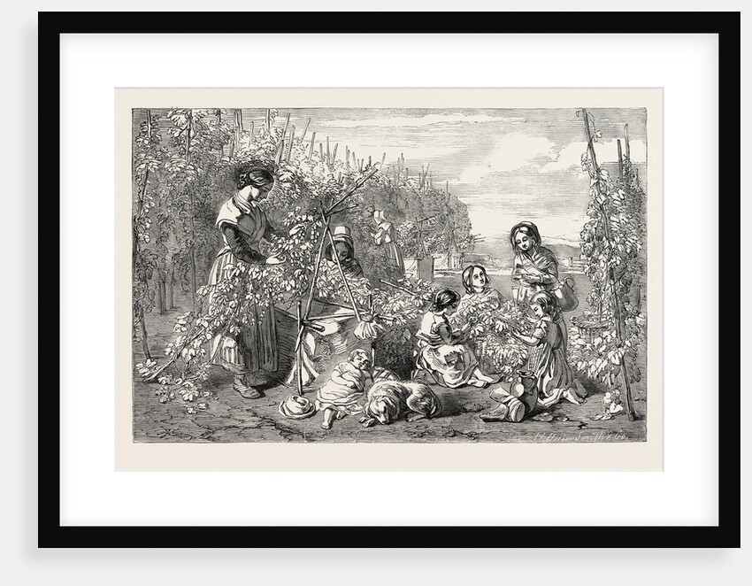 Exhibition of the New Society of Painters in Water Colours: Hoppers; Hop Picking by Anonymous