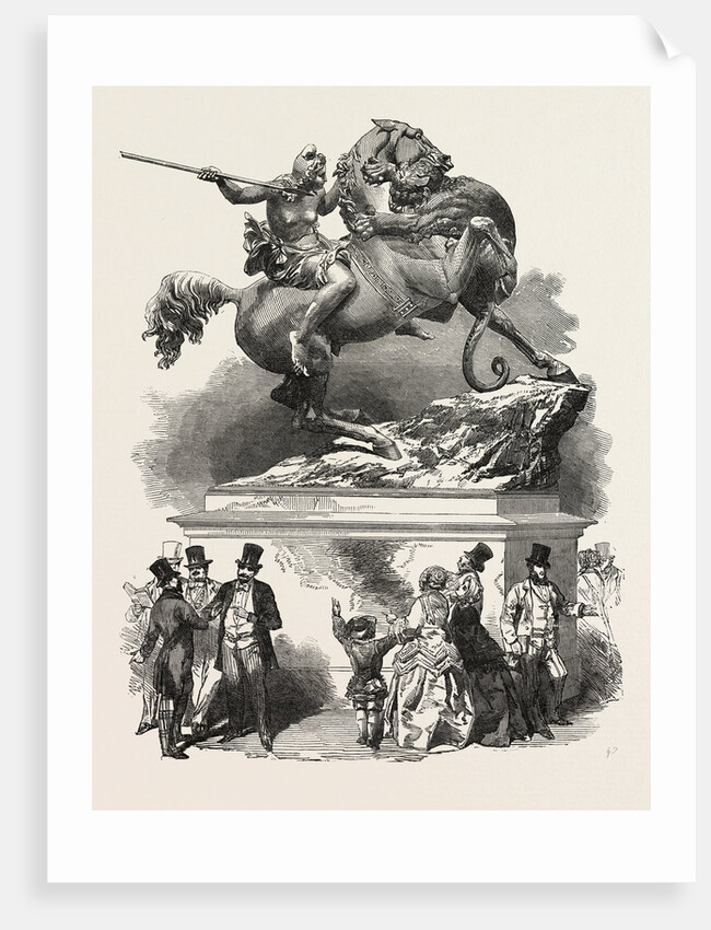 Sculpture at the Great Exhibition, London: Kiss's Amazon by Anonymous