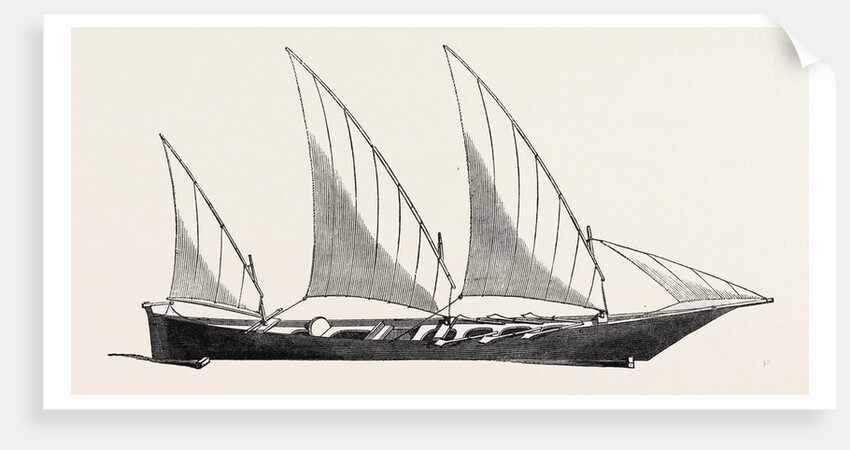 The Great Exhibition, Crystal Palace, Hyde Park, London: Model of a Sampan, in the East India Company's Department by Anonymous