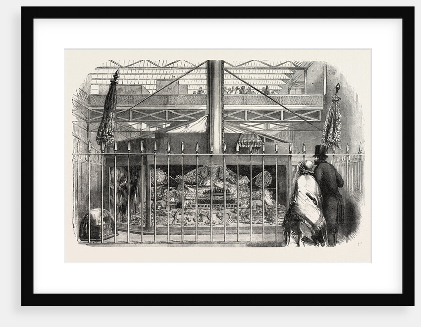 The Great Exhibition, Crystal Palace, Hyde Park, London: Jewels, in the East India Company's Department, North Side of Nave by Anonymous
