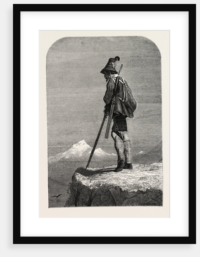 Exhibition of the Society of Painters in Water Colours: A Tyrolese Chamois Hunter by Anonymous