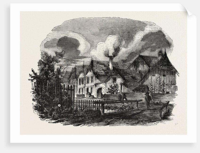 Wells, in Upper Austria, a Woodcut in the Austrian Printing Establishment by Anonymous