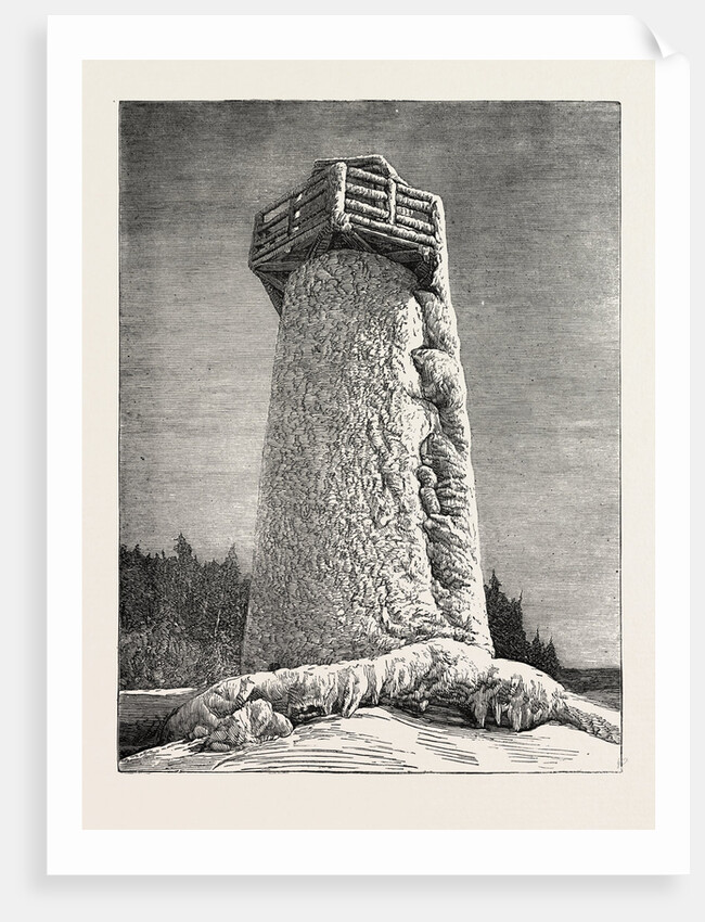 The Falls of Niagara: The Terrapin Tower in Winter, Canada by Anonymous