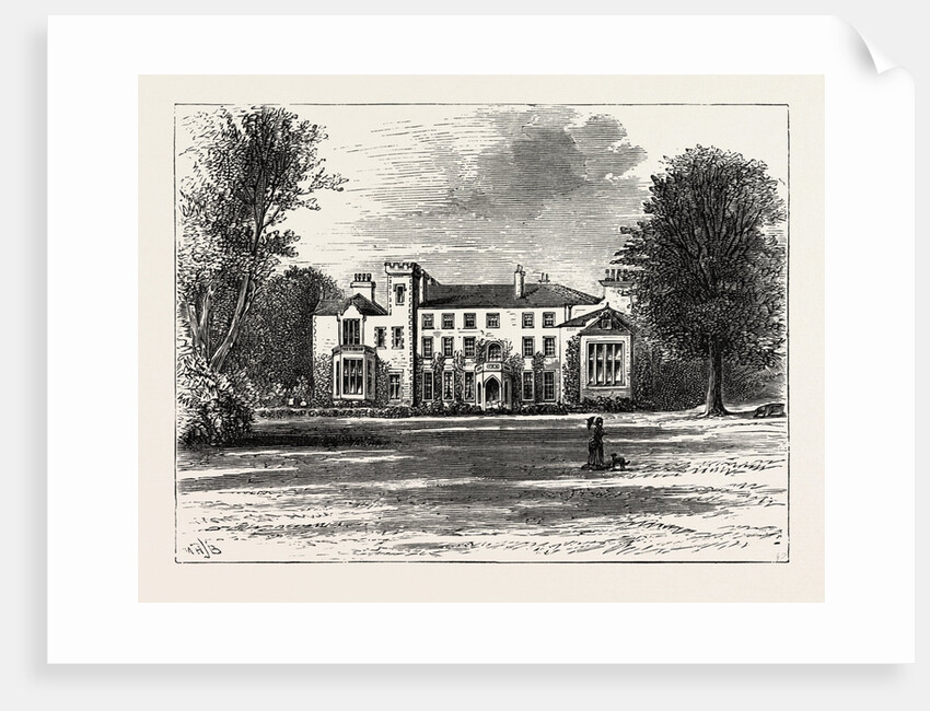 Inauguration of the Holyhead Breakwater and Harbour of Refuge by H.R.H. The Prince of Wales: Penrhos, Garden Front, Wales by Anonymous