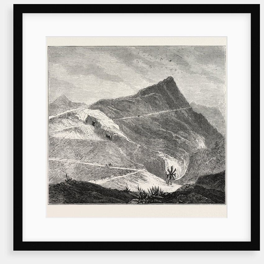 The Ashantee War: Ascension Island, the Sanatorium for the Sick and Wounded: The Main Road Up the Hills, Anglo Ashanti War, Ghana by Anonymous