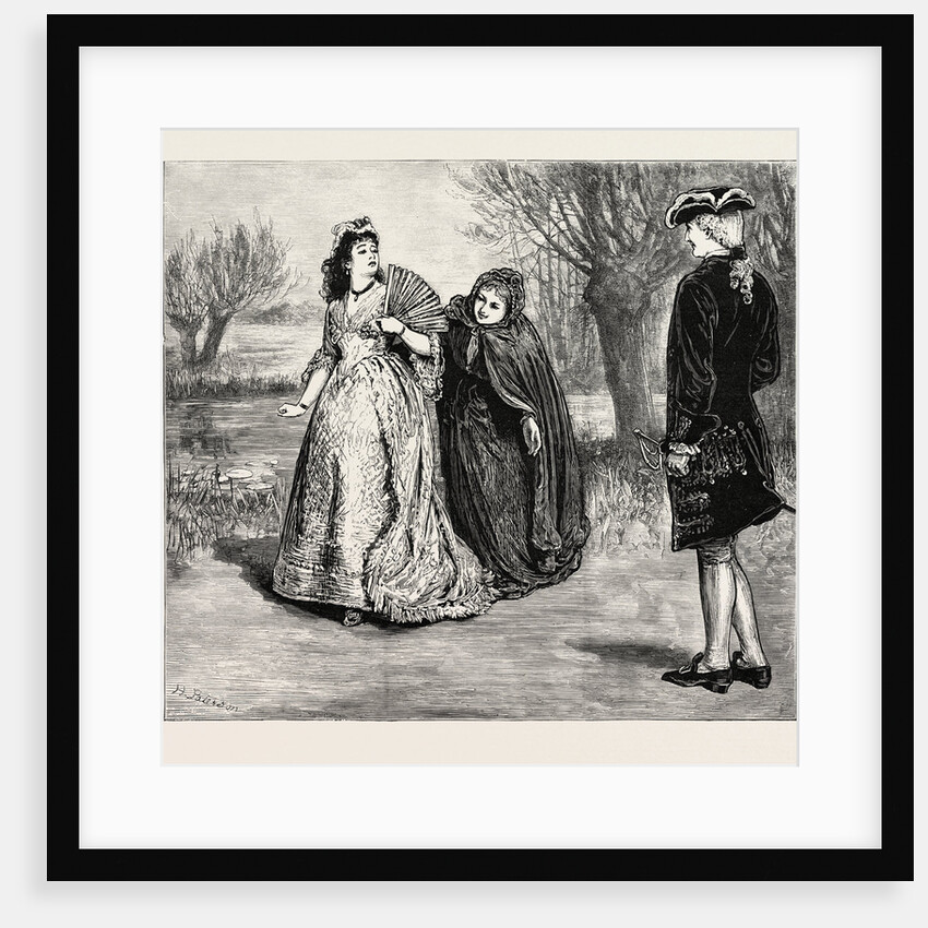 Scene from the Wandering Heir at the Queen's Theatre: Philippa Whatever I Am I Don't Care to Be Stared at Like a Wild Animal. Act IV by Anonymous