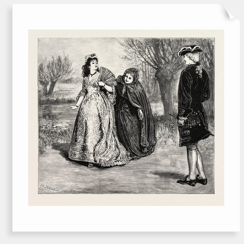 Scene from the Wandering Heir at the Queen's Theatre: Philippa Whatever I Am I Don't Care to Be Stared at Like a Wild Animal. Act IV by Anonymous