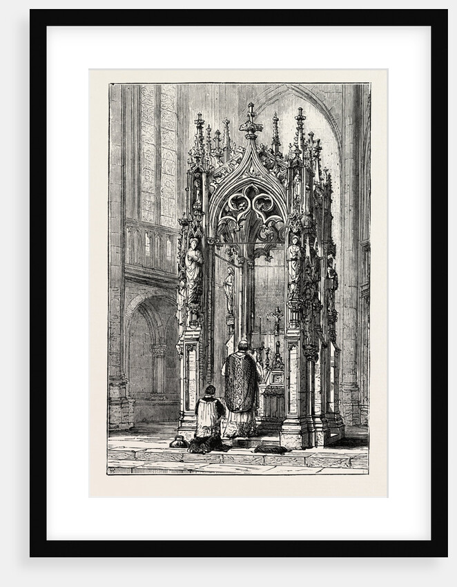 The Baldacchino Question: Gothic Baldacchino, Ratisbon Cathedral, Regensburg, Germany by Anonymous