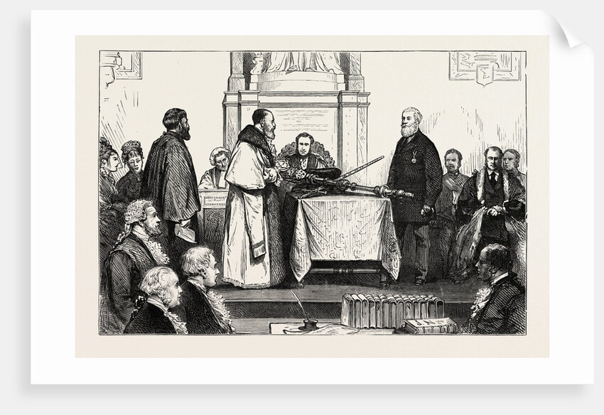 Presentation of the Freedom of the City to Sir Albert D. Sassoon, K.S.I.: The Ceremony at the Guildhall, London by Anonymous
