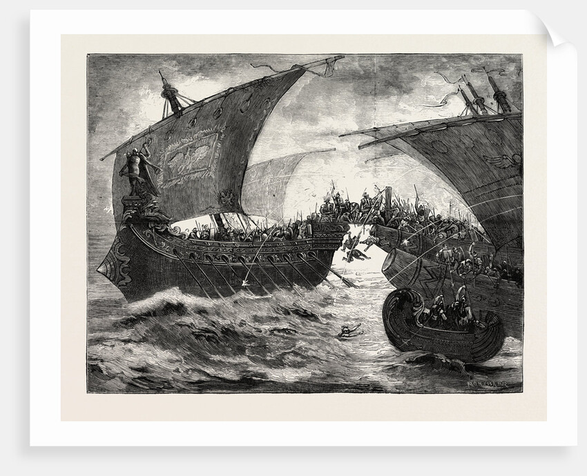 The Battle of Actium, Scene from Antony and Cleopatra at Drury Lane Theatre, London by Anonymous