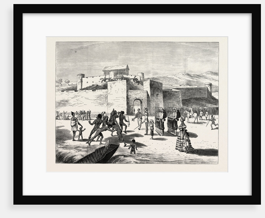 The Ashantee War, Arrival of the Governor at Cape Coast Castle by Anonymous