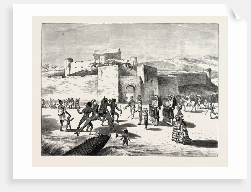 The Ashantee War, Arrival of the Governor at Cape Coast Castle by Anonymous